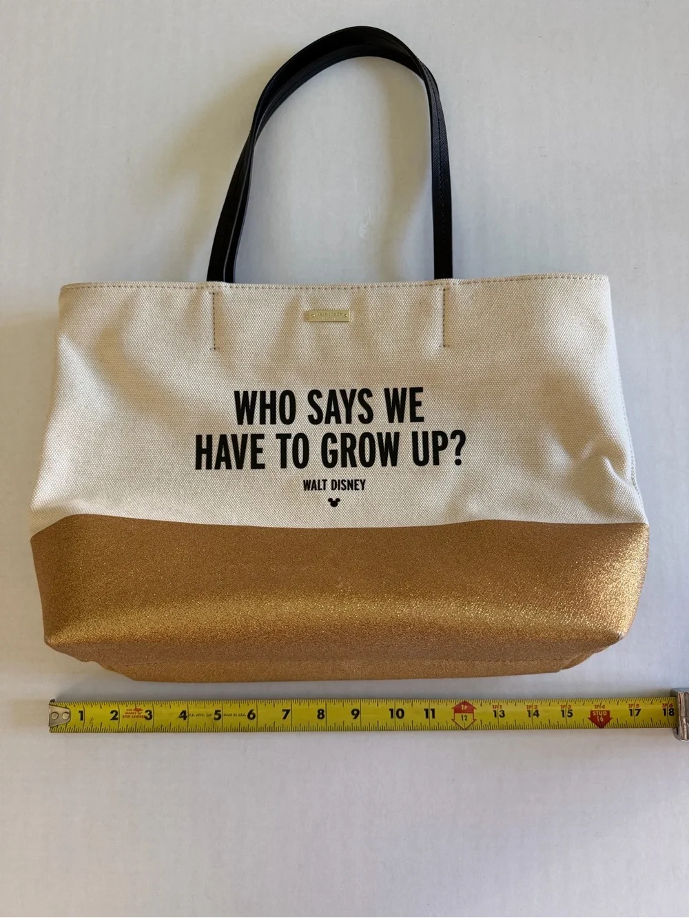 kate spade Disney “Who Says We Have To Grow Up” Canvas Tote